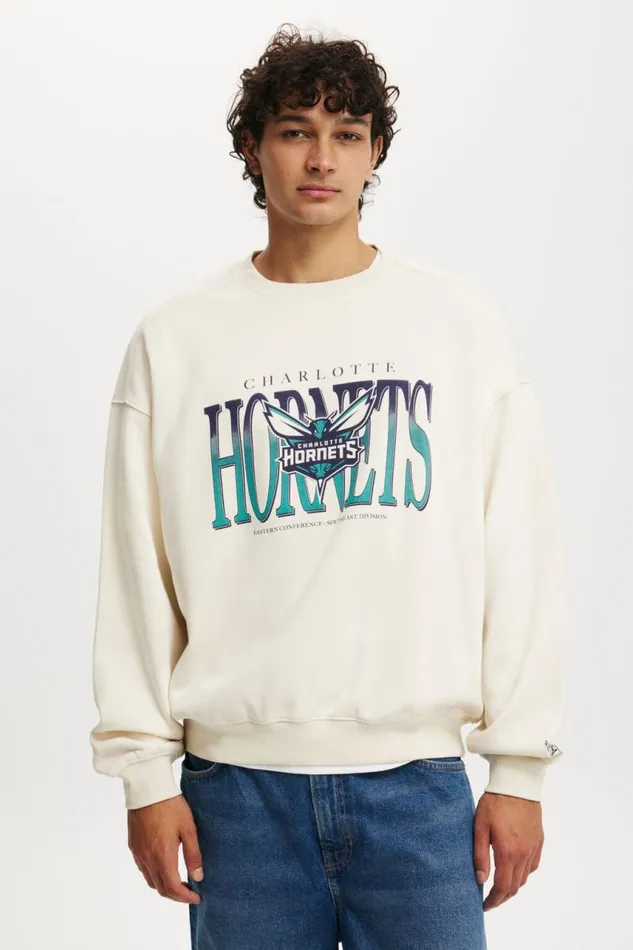 Cotton On Sweats and Hoodies Box Fit Nba Crew Sweater Lcn Nba Ecrucharlotte Hornets 8211 Lock Up 8211 Men Cotton On Sweats and Hoodies Box Fit Nba Crew Sweater Lcn Nba Ecrucharlotte Hornets 8211 Lock Up 8211 Men
