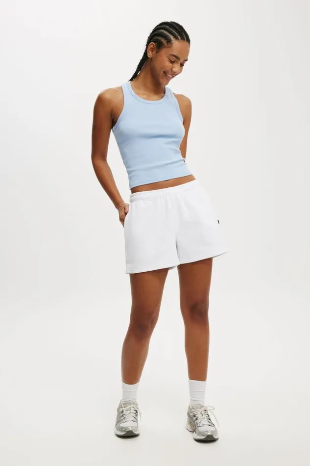 Cotton On SweatsandHoodies Plush Essential Gym Short White 8211 Women
