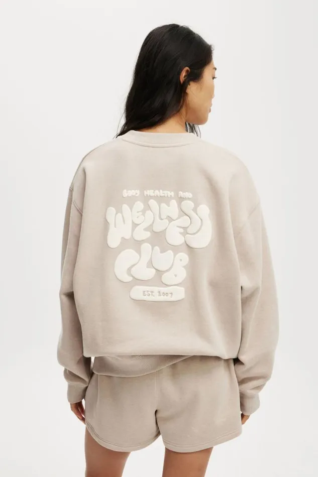 Cotton On SweatsandHoodies Plush Graphic Crew Sweatshirt Sesame Marlecoconut Milk 8211 Women Cotton On SweatsandHoodies Plush Graphic Crew Sweatshirt Sesame Marlecoconut Milk 8211 Women