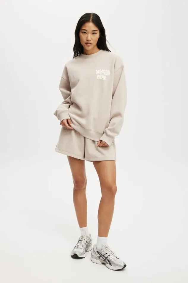 Cotton On SweatsandHoodies Plush Graphic Crew Sweatshirt Sesame Marlecoconut Milk 8211 Women Cotton On SweatsandHoodies Plush Graphic Crew Sweatshirt Sesame Marlecoconut Milk 8211 Women