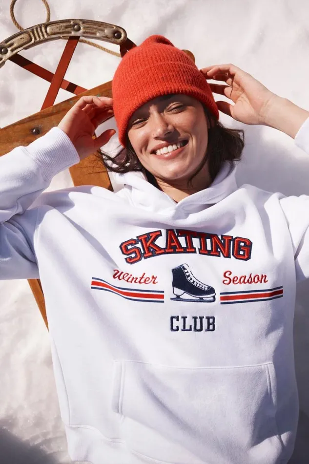 Cotton On SweatsandHoodies Plush Premium Graphic Hoodie Whiteskating Winter Club 8211 Women Cotton On SweatsandHoodies Plush Premium Graphic Hoodie Whiteskating Winter Club 8211 Women