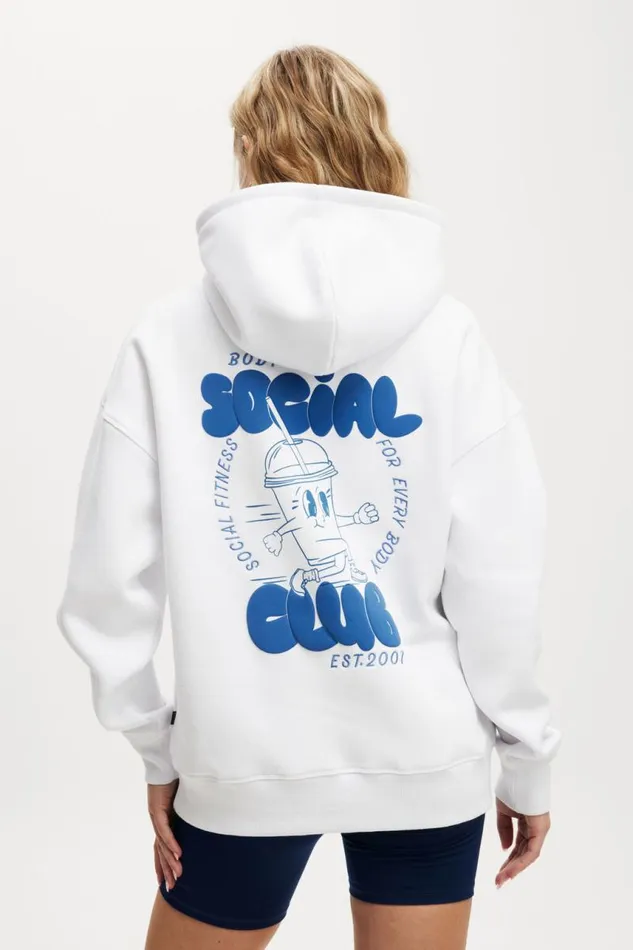 Cotton On SweatsandHoodies Plush Premium Graphic Hoodie Whitesocial Club 8211 Women Cotton On SweatsandHoodies Plush Premium Graphic Hoodie Whitesocial Club 8211 Women