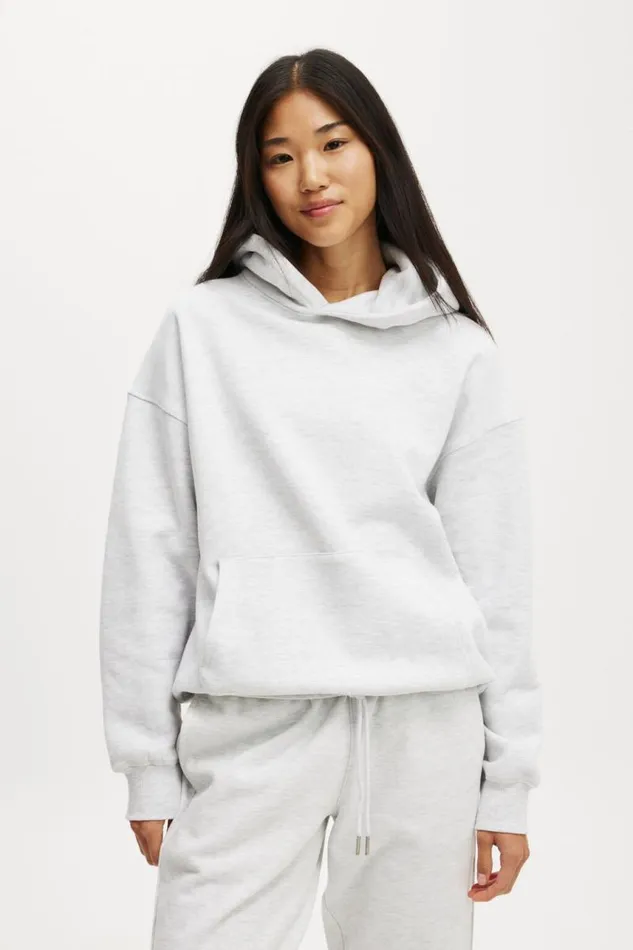 Cotton On SweatsandHoodies Plush Premium Hoodie Cloudy Grey Marle 8211 Women
