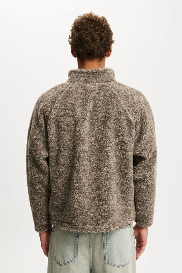 Cotton On Sweats and Hoodies Teddy 12 Zip Fleece Putty 8211 Men Cotton On Sweats and Hoodies Teddy 12 Zip Fleece Putty 8211 Men