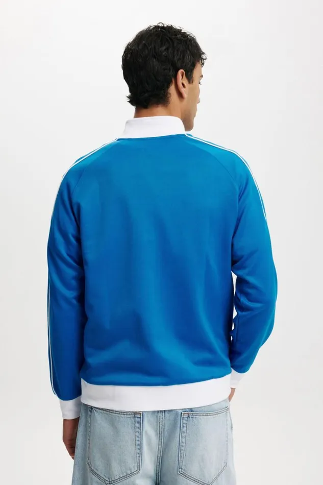 Cotton On Sweats and Hoodies Tricot Track Jacket Skydiver Blue White Paris Crest 8211 Men Cotton On Sweats and Hoodies Tricot Track Jacket Skydiver Blue White Paris Crest 8211 Men