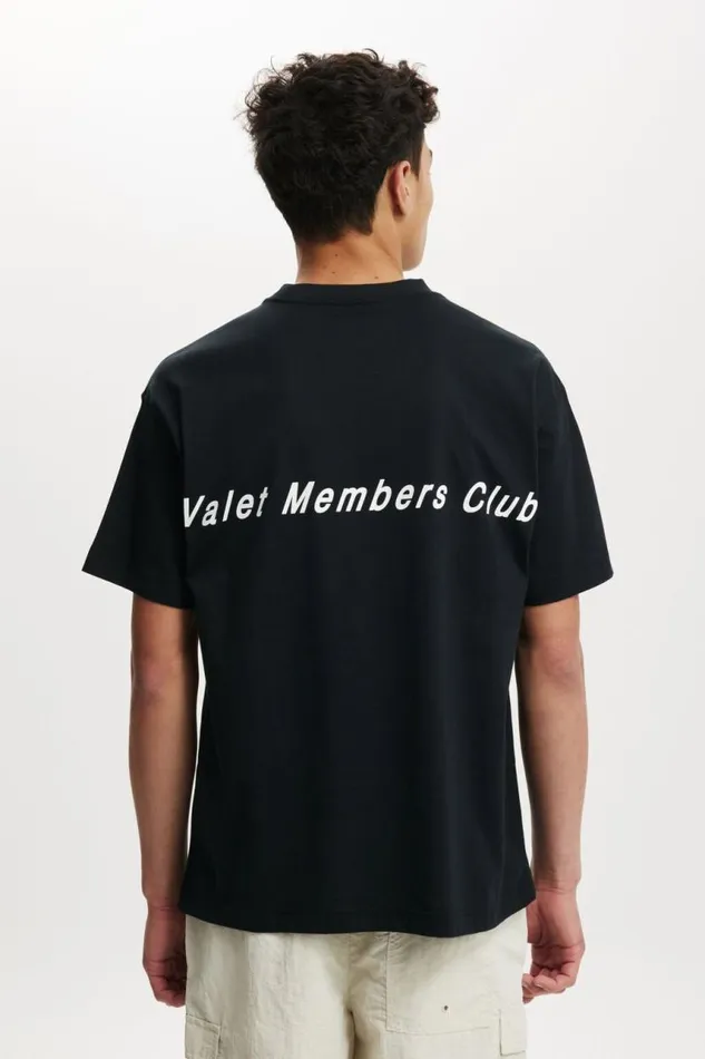 Cotton On Tees and Tanks Box Fit Graphic TShirt Blackmembers Club White 8211 Men Cotton On Tees and Tanks Box Fit Graphic TShirt Blackmembers Club White 8211 Men