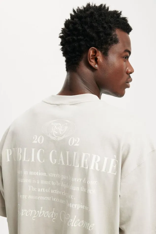 Cotton On Tees and Tanks Box Fit Graphic TShirt Smokepublic Gallerie 8211 Men Cotton On Tees and Tanks Box Fit Graphic TShirt Smokepublic Gallerie 8211 Men