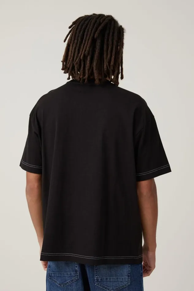 Cotton On Tees and Tanks Box Fit Pocket TShirt Black Civic Contrast 8211 Men Cotton On Tees and Tanks Box Fit Pocket TShirt Black Civic Contrast 8211 Men