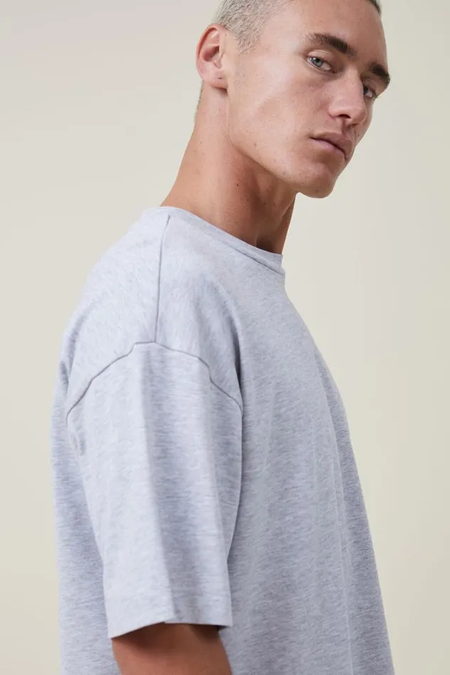 Cotton On Tees and Tanks Box Fit TShirt Light Grey Marle 8211 Men Cotton On Tees and Tanks Box Fit TShirt Light Grey Marle 8211 Men