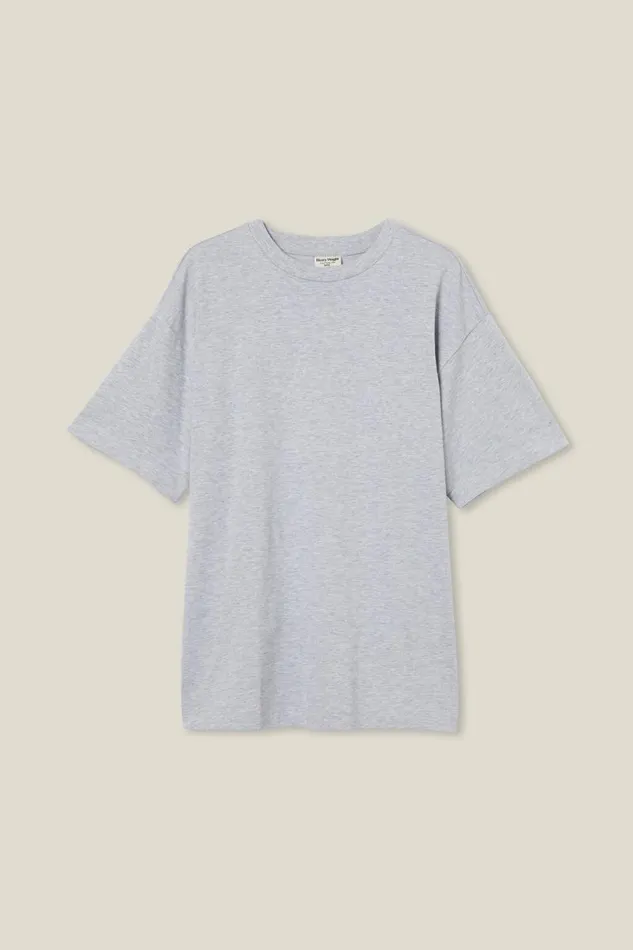 Cotton On Tees and Tanks Box Fit TShirt Light Grey Marle 8211 Men Cotton On Tees and Tanks Box Fit TShirt Light Grey Marle 8211 Men