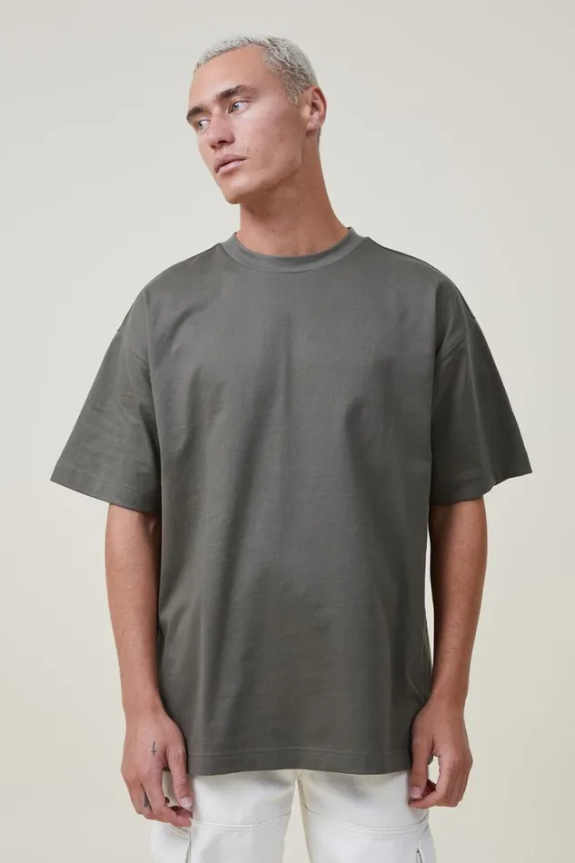 Cotton On Tees and Tanks Box Fit TShirt Military 8211 Men