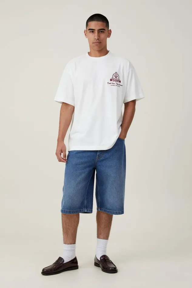 Cotton On Tees and Tanks Box Fit Text TShirt Vintage White Coulee 8211 Men Cotton On Tees and Tanks Box Fit Text TShirt Vintage White Coulee 8211 Men