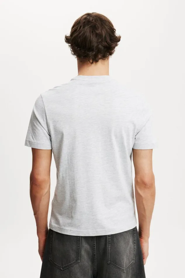 Cotton On Tees and Tanks Cropped Regular Fit TShirt Grey Marle 8211 Men Cotton On Tees and Tanks Cropped Regular Fit TShirt Grey Marle 8211 Men