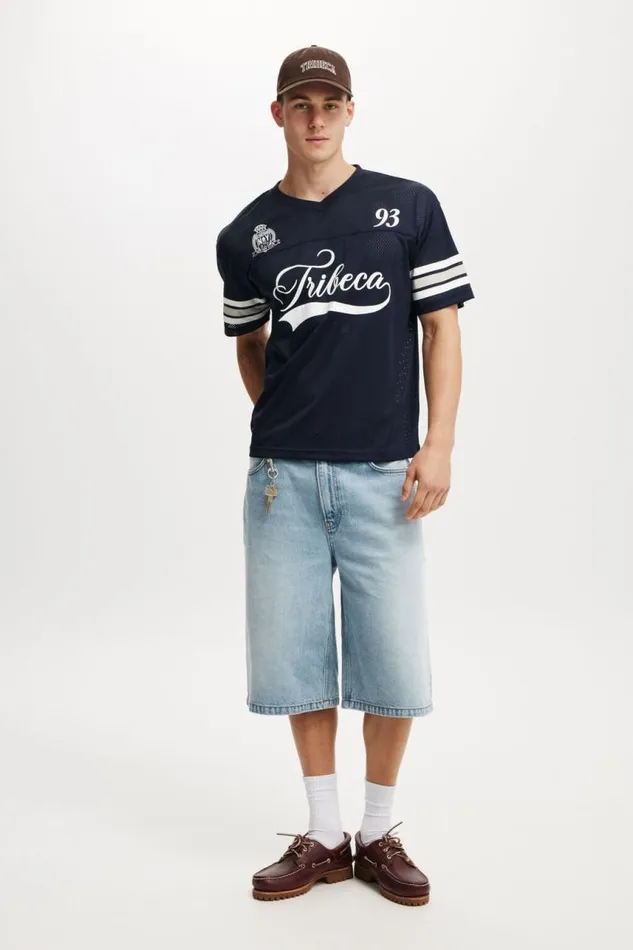 Cotton On Tees and Tanks Football Jersey True Navytribeca 8211 Men Cotton On Tees and Tanks Football Jersey True Navytribeca 8211 Men