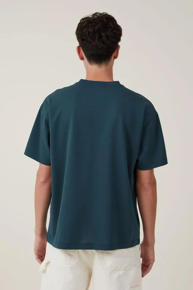Cotton On Tees and Tanks Hyperweave TShirt Deep Sea Teal 8211 Men Cotton On Tees and Tanks Hyperweave TShirt Deep Sea Teal 8211 Men