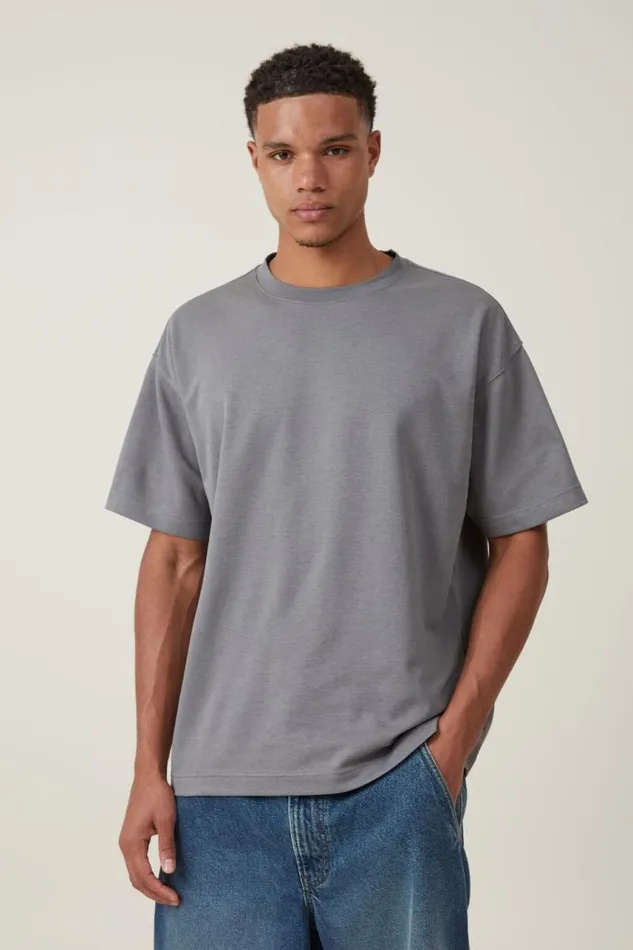 Cotton On Tees and Tanks Hyperweave TShirt Slate Stone 8211 Men