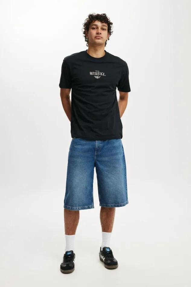 Cotton On Tees and Tanks Loose Fit Movie And Tv TShirt Lcn Wb Blackbeetlejuice 8211 Here Lies 8211 Men Cotton On Tees and Tanks Loose Fit Movie And Tv TShirt Lcn Wb Blackbeetlejuice 8211 Here Lies 8211 Men