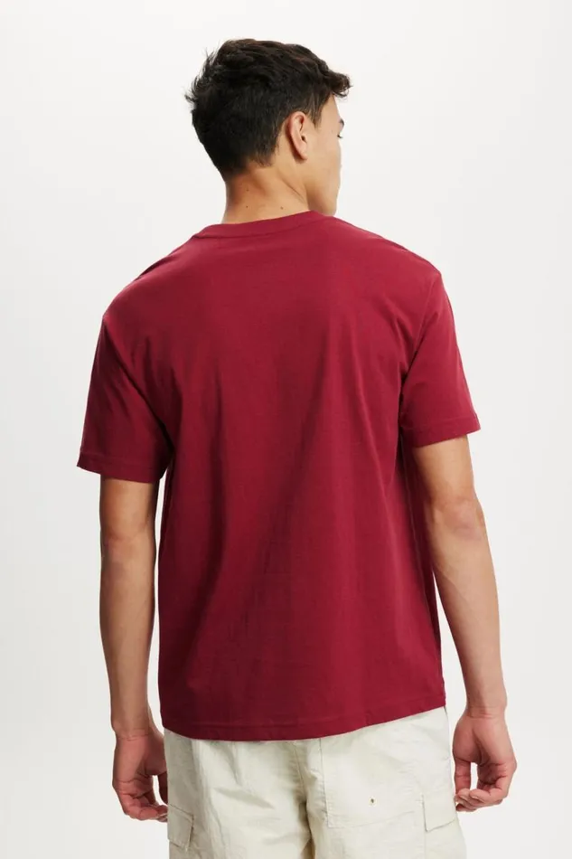 Cotton On Tees and Tanks Organic Loose Fit TShirt Crimson 8211 Men Cotton On Tees and Tanks Organic Loose Fit TShirt Crimson 8211 Men