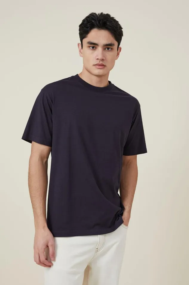 Cotton On Tees and Tanks Organic Loose Fit TShirt Ink Navy 8211 Men