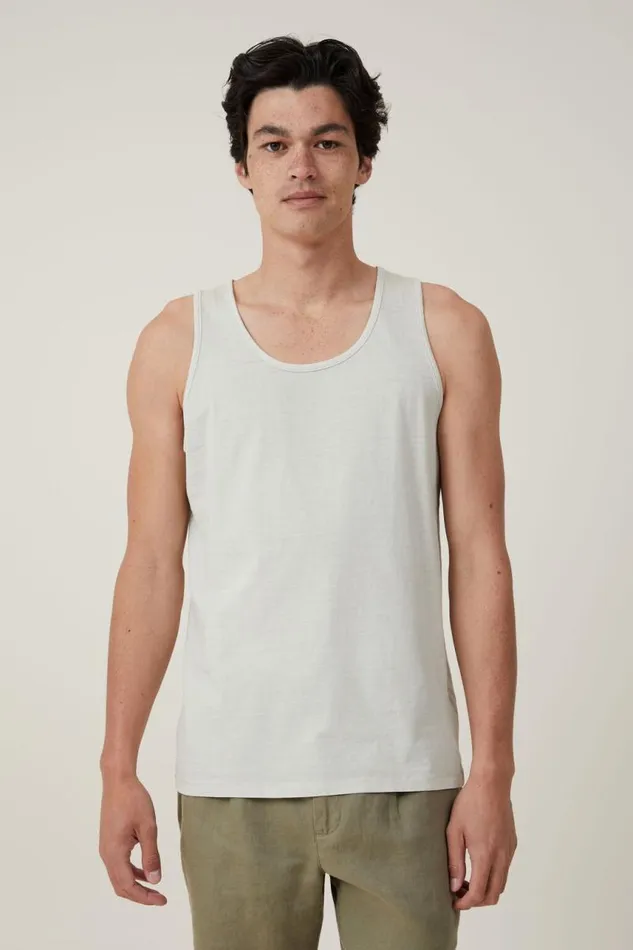Cotton On Tees and Tanks Organic Tank Ivory 8211 Men