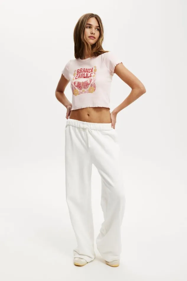 Cotton On Tops Micro Lettuce Graphic License Tee Lcn Mt Brandi Carlile Pale Blush 8211 Women Cotton On Tops Micro Lettuce Graphic License Tee Lcn Mt Brandi Carlile Pale Blush 8211 Women