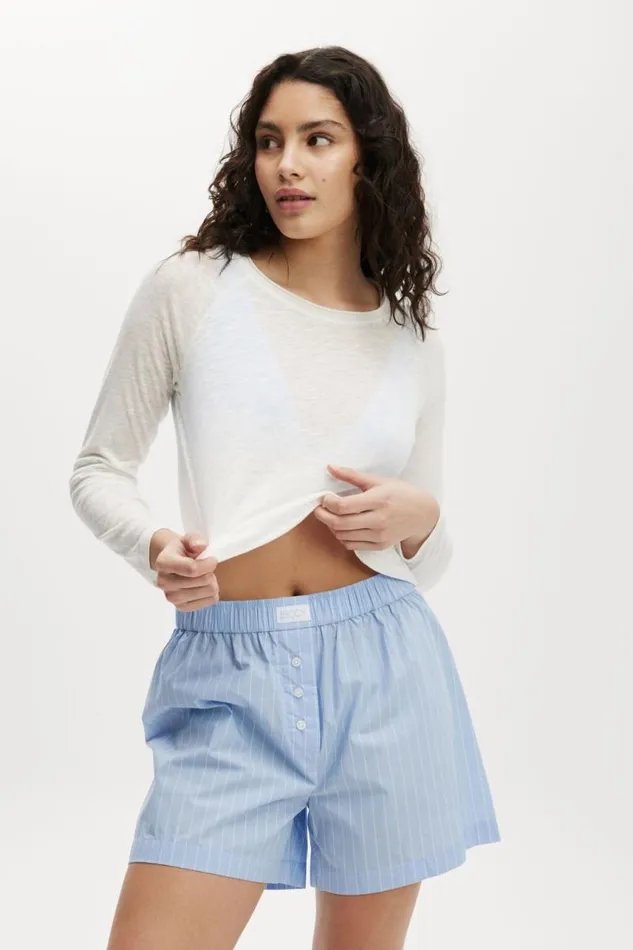 Cotton On Tops Raglan Long Sleeve Top Coconut Milk 8211 Women