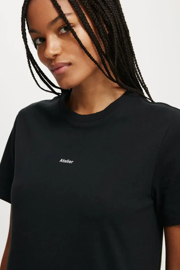 Cotton On Tops Regular Fit Graphic Tee Atelierblack 8211 Women Cotton On Tops Regular Fit Graphic Tee Atelierblack 8211 Women