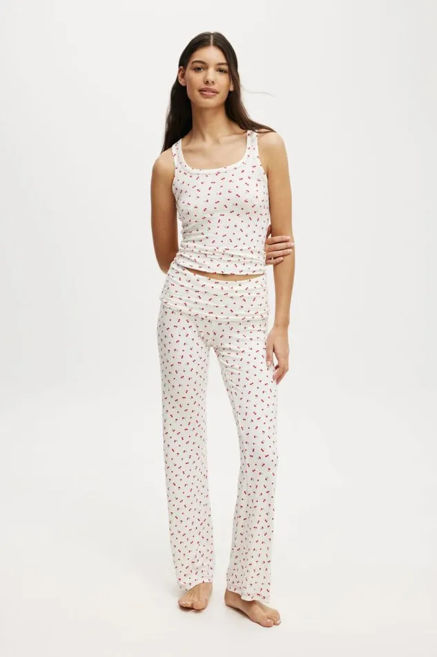 Cotton On Tops Sleep Recovery Racer Back Tank Top Cherry Print 8211 Women Cotton On Tops Sleep Recovery Racer Back Tank Top Cherry Print 8211 Women