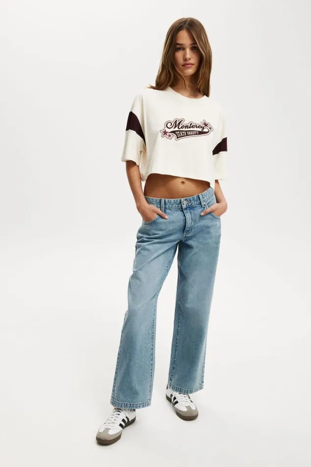 Cotton On Tops The Oversized Chopped Graphic Tee Monterey Oatmeal 8211 Women Cotton On Tops The Oversized Chopped Graphic Tee Monterey Oatmeal 8211 Women