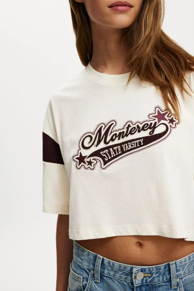 Cotton On Tops The Oversized Chopped Graphic Tee Monterey Oatmeal 8211 Women Cotton On Tops The Oversized Chopped Graphic Tee Monterey Oatmeal 8211 Women