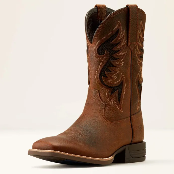 Cowpuncher VentTEK Cowboy Boot Brown Oiled Rowdy Men Ariat Western Boots