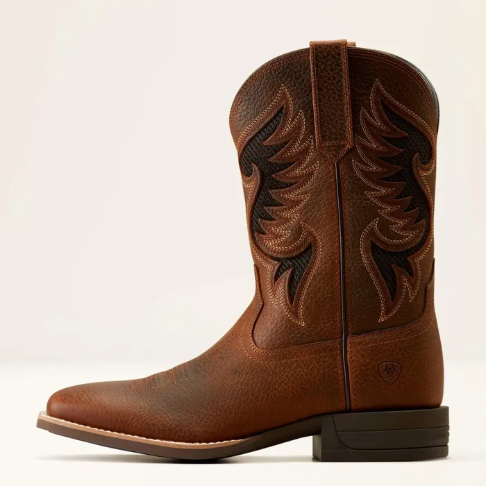 Cowpuncher VentTEK Cowboy Boot Brown Oiled Rowdy Men Ariat Western Boots Cowpuncher VentTEK Cowboy Boot Brown Oiled Rowdy Men Ariat Western Boots