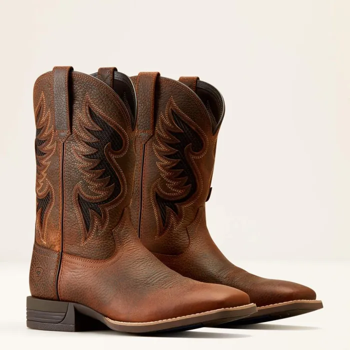 Cowpuncher VentTEK Cowboy Boot Brown Oiled Rowdy Men Ariat Western Boots Cowpuncher VentTEK Cowboy Boot Brown Oiled Rowdy Men Ariat Western Boots