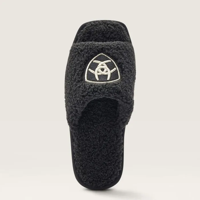 Cozy Chic Square Toe Slipper Fuzzy Black Women Ariat Slippers Cozy Chic Square Toe Slipper Fuzzy Black Women Ariat Slippers