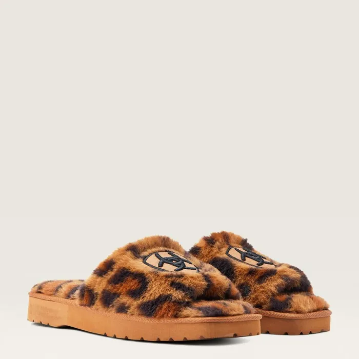 Cozy Chic Square Toe Slipper Fuzzy Leopard Print Women Ariat Slippers Cozy Chic Square Toe Slipper Fuzzy Leopard Print Women Ariat Slippers