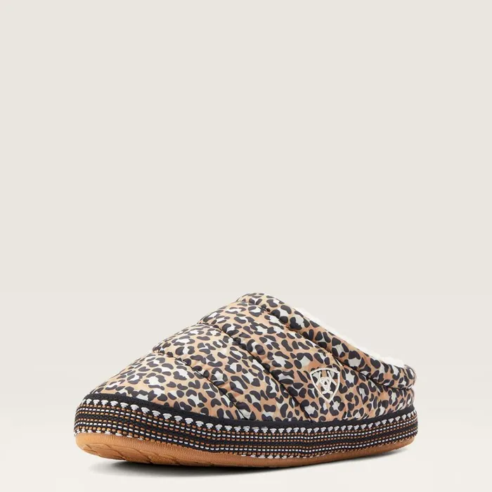 Crius Clog Slipper Tan Leopard Print Women Ariat Slippers