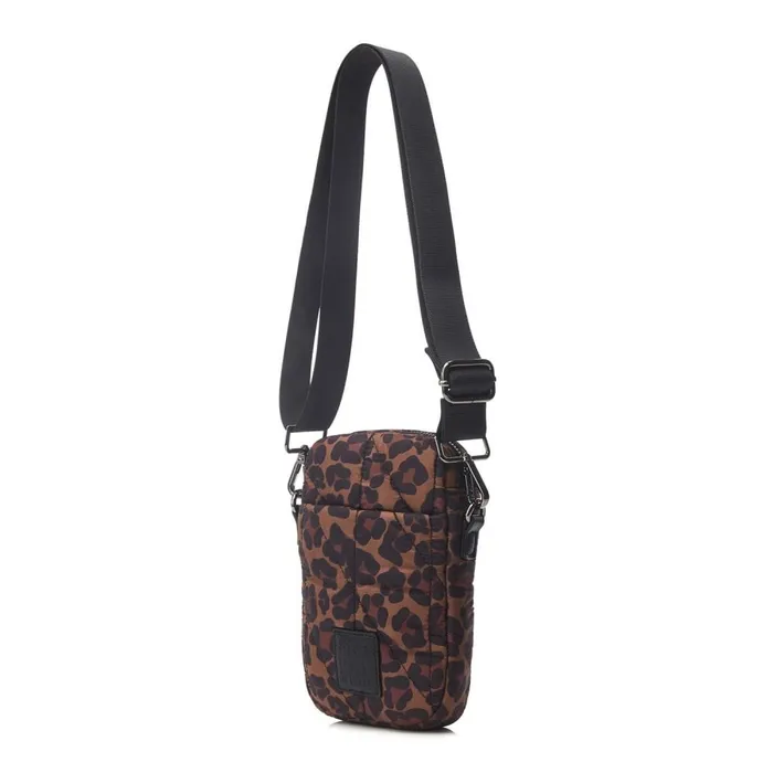 Crossbody Bags Women Moda In Pelle Ashtyn Bag Dark Leopard Nylon