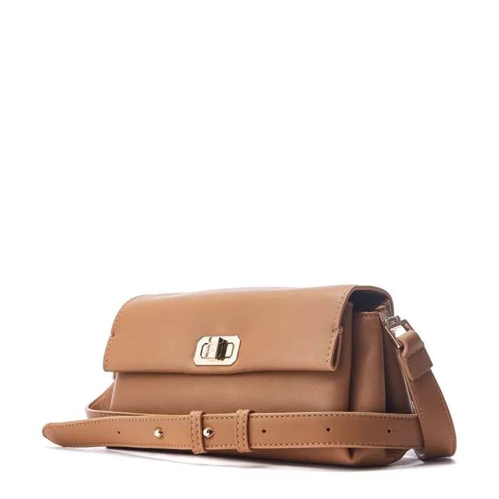 Crossbody Bags Women Moda In Pelle Britney Bag Camel Porvair