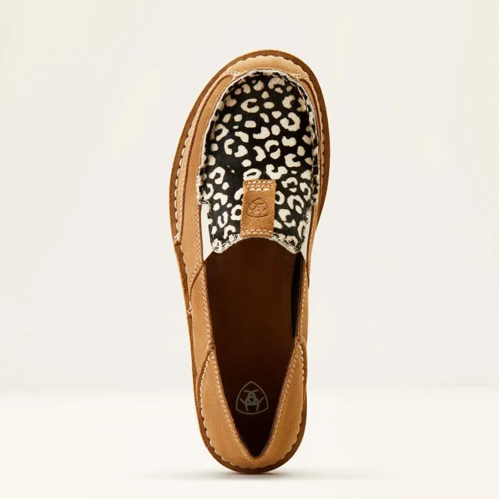 Cruiser Dark Tan Suedecream Cheetah Hair On Women Ariat Shoes and Sneakers