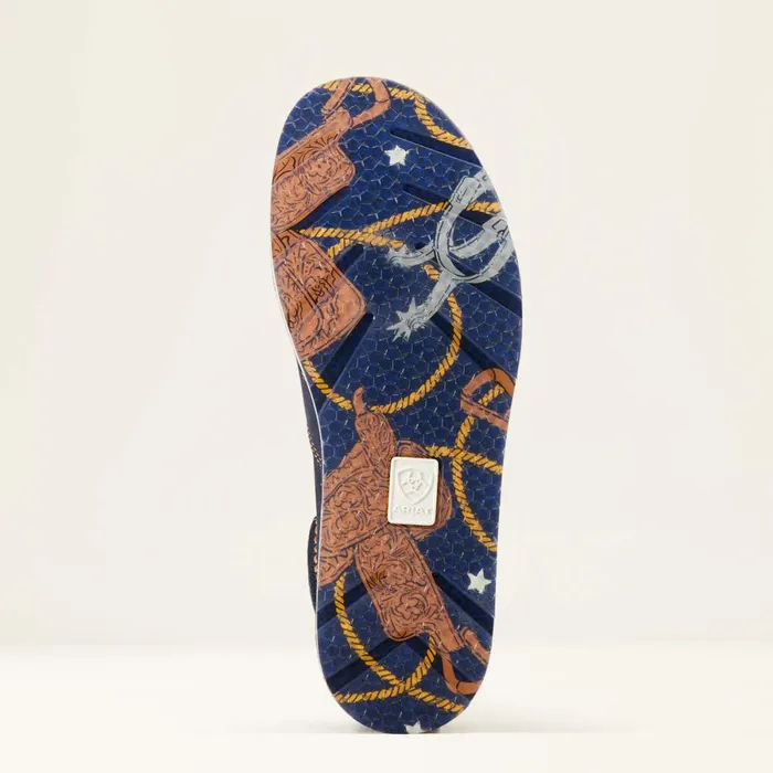 Cruiser Navy Blue Suede Saddle Up Print Women Ariat Shoes and Sneakers Cruiser Navy Blue Suede Saddle Up Print Women Ariat Shoes and Sneakers