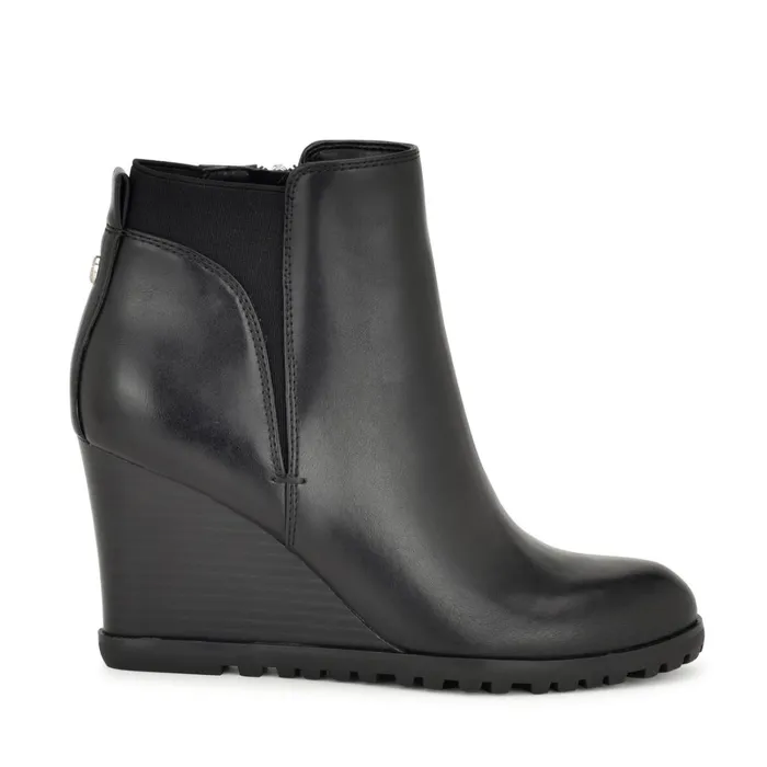 Curtis Wedge Booties Black Women Nine West Boots and Booties
