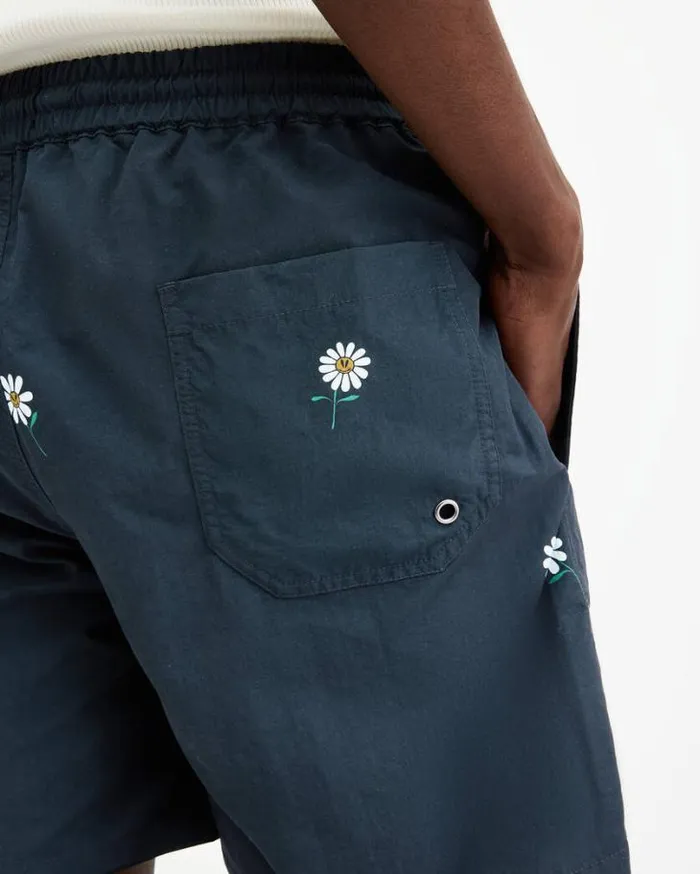 Daisical Elasticated Waist Floral Swimshorts Jet Black Men AllSaints Swimwear and Beachwear Daisical Elasticated Waist Floral Swimshorts Jet Black Men AllSaints Swimwear and Beachwear