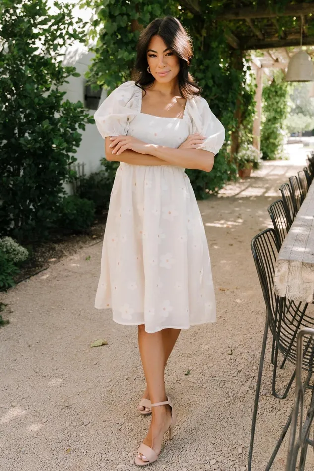 Daisy Short Dress Vintage Cream Floral Women Baltic Born Short Dresses Daisy Short Dress Vintage Cream Floral Women Baltic Born Short Dresses