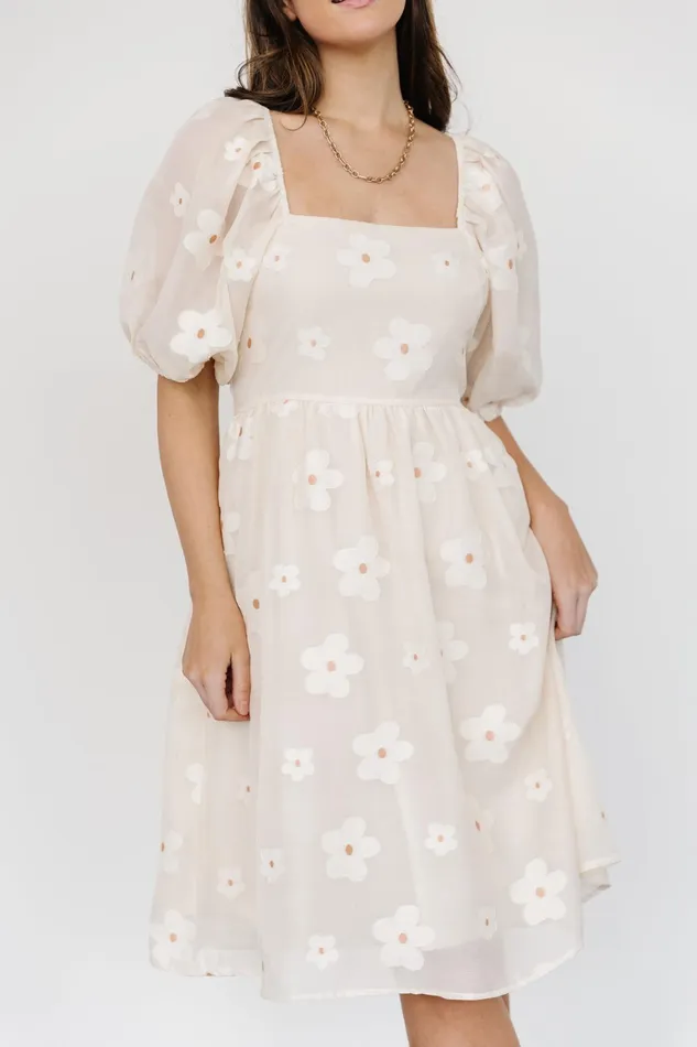 Daisy Short Dress Vintage Cream Floral Women Baltic Born Short Dresses Daisy Short Dress Vintage Cream Floral Women Baltic Born Short Dresses