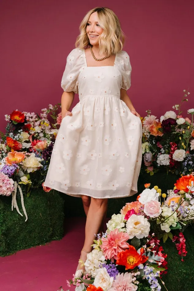 Daisy Short Dress Vintage Cream Floral Women Baltic Born Short Dresses Daisy Short Dress Vintage Cream Floral Women Baltic Born Short Dresses