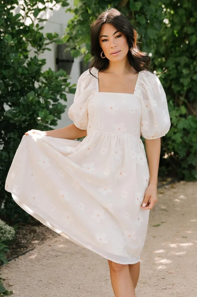 Daisy Short Dress Vintage Cream Floral Women Baltic Born Short Dresses Daisy Short Dress Vintage Cream Floral Women Baltic Born Short Dresses
