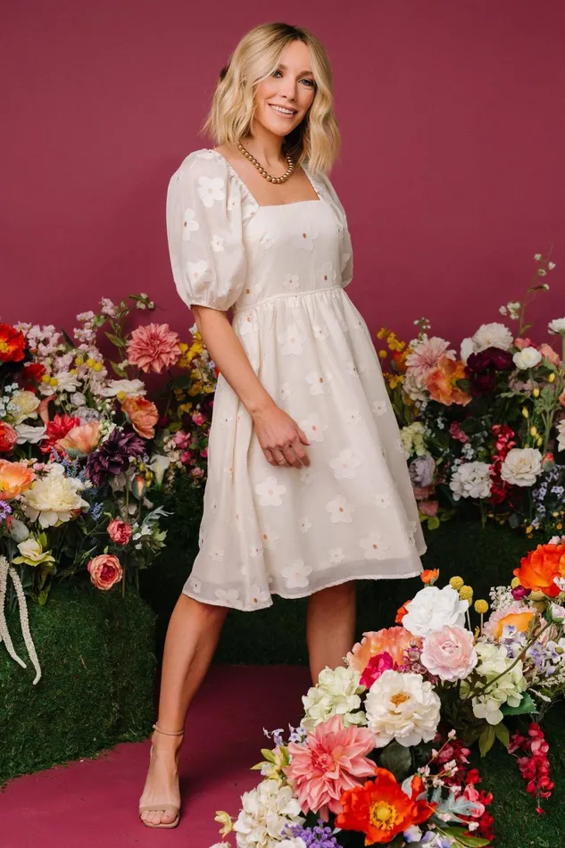 Daisy Short Dress Vintage Cream Floral Women Baltic Born Short Dresses Daisy Short Dress Vintage Cream Floral Women Baltic Born Short Dresses