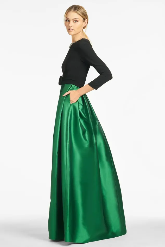 Desdemona Gown 8211 BlackEmerald Women Sachin and Babi Evening