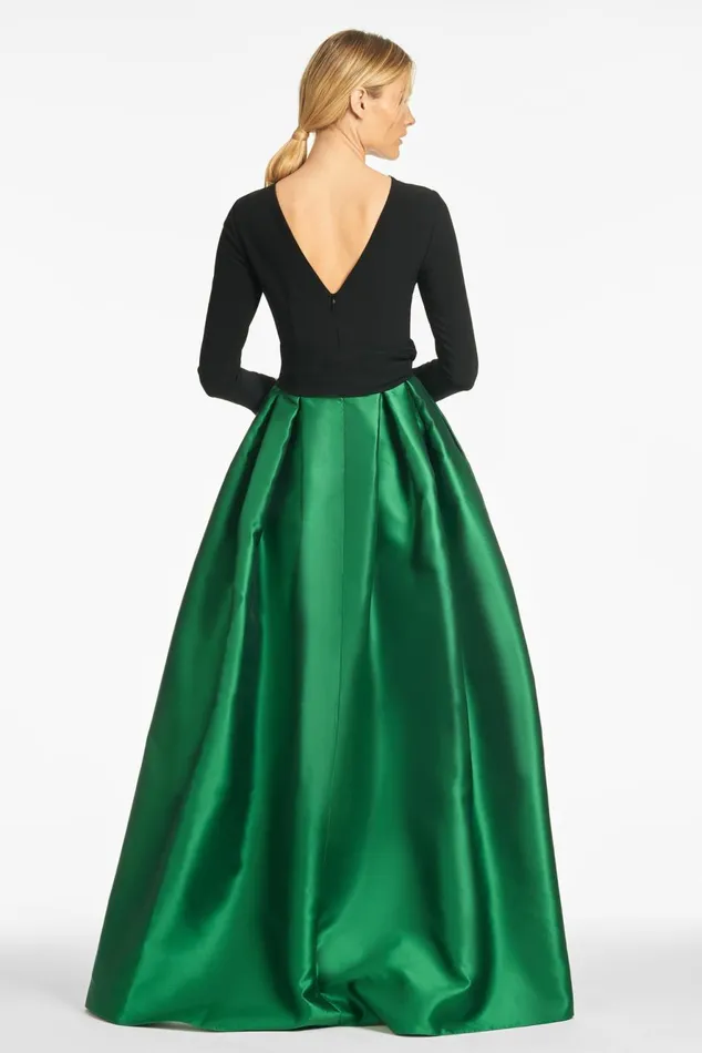 Desdemona Gown 8211 BlackEmerald Women Sachin and Babi Evening
