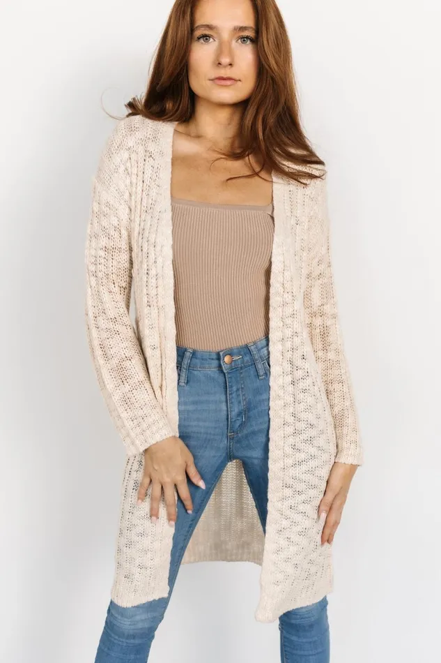 Devman Knit Cardigan Cream Women Baltic Born Cardigans Devman Knit Cardigan Cream Women Baltic Born Cardigans
